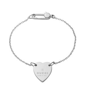 Gucci Silver Heart Bracelet